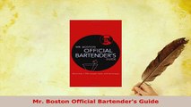 Download  Mr Boston Official Bartenders Guide PDF Online