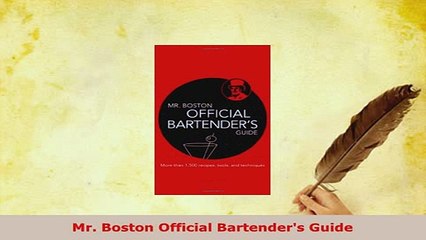 Download  Mr Boston Official Bartenders Guide PDF Online