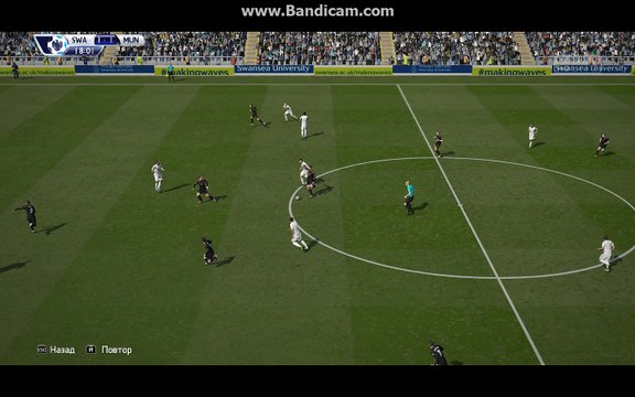 BPL 5 Тур. Суонси - Манчестер Юнайтед. 1:2. Martial, 19'