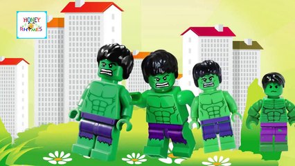 Blue Spiderman Vs Hulk Cartoons Finger Family Nursery Rhymes For Children 3D Animation