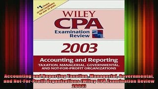 READ book  Accounting and Reporting Taxation Managerial Governmental and NotForProfit Organizations Free Online