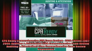 READ book  CPA Ready Comprehensive CPA Exam Review  36th Edition 20072008 Auditing  Attestation Online Free