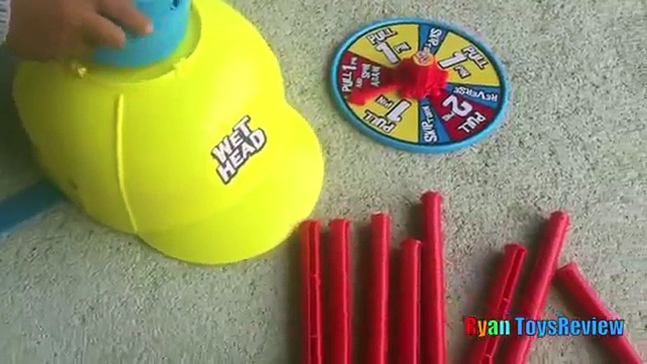RYAN : WET HEAD CHALLENGE Family Fun game for kids Egg Surprise Toys Ryan ToysReview