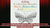 FREE DOWNLOAD  Adult Coloring Books Birds Butterflies and Flowers 30 Large Format Adult Coloring Books  FREE BOOOK ONLINE