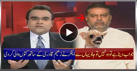 Answer The Question Or Get Lost, Anchor Badly Blast On Zaeem Qadri