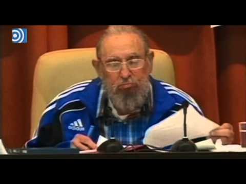 Fidel Castro ante uno de sus últimos discursos en el Congreso del Partido Comunista