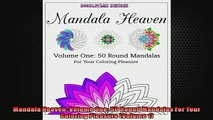 FREE DOWNLOAD  Mandala Heaven Volume One 50 Round Mandalas For Your Coloring Pleasure Volume 1 READ ONLINE