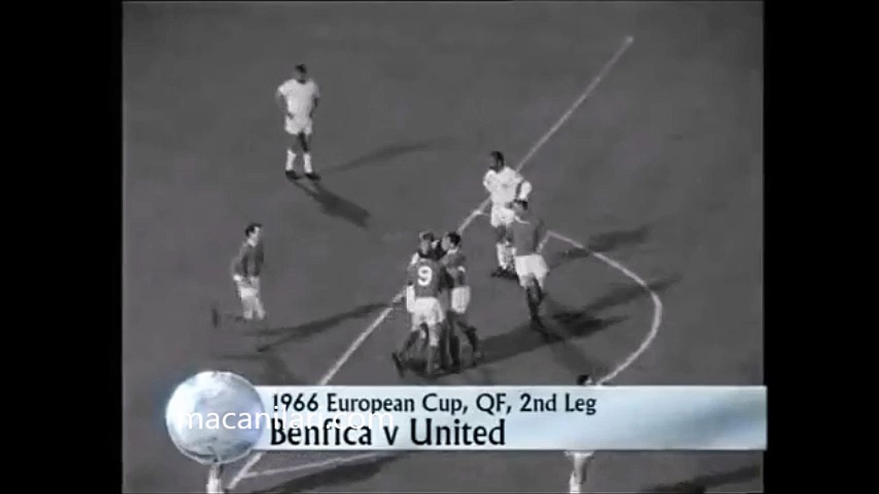 09.03.1966 - 1965-1966 European Champion Clubs' Cup Quarter Final 2nd Leg Benfica 1-5 Manchester United