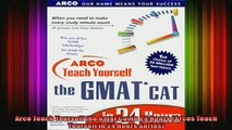 READ book  Arco Teach Yourself the Gmat Cat in 24 Hours Arcos Teach Yourself in 24 Hours Series Online Free