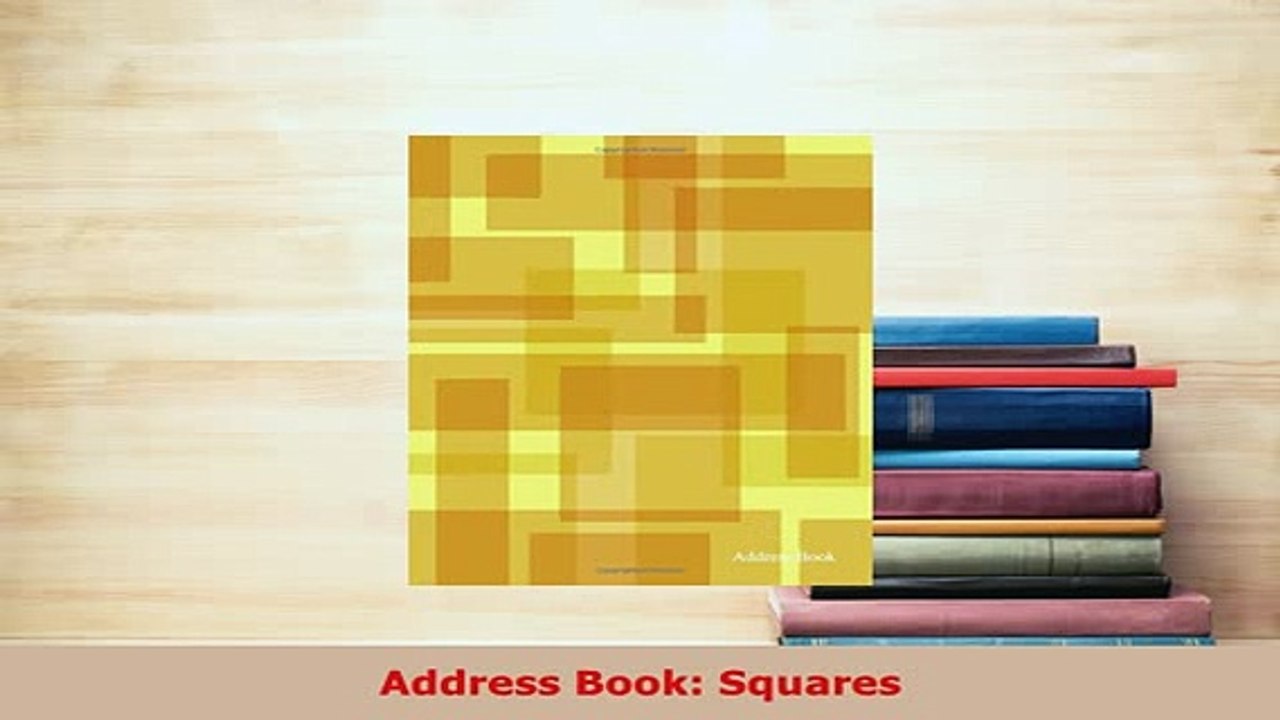 PDF  Address Book Squares Ebook