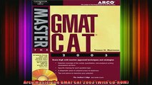 READ book  Arco Master the GMAT CAT 2003 With CDROM Full EBook