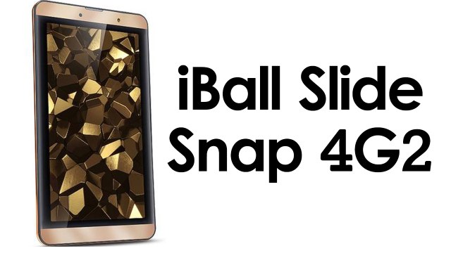 iBall Slide Snap 4G2 Voice-Calling Tablet Launched Price and Specifications GF