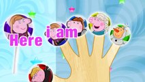 Peppa Pig Frozen Lollipop 4 Finger Family \ Nursery Rhymes Lyrics