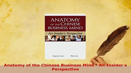 PDF  Anatomy of the Chinese Business Mind  An Insider s Perspective PDF Book Free