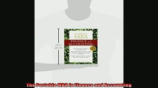 FREE PDF  The Portable MBA in Finance and Accounting  FREE BOOOK ONLINE
