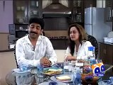 Pakistani Stage Dancer Nargis with Husband Zubair Sha Interview Aik Den Geo Ka Sath