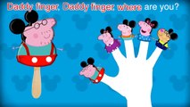 Peppa Pig Ice Cream Mickey 4 Finger Family \ Nursery Rhymes Lyrics