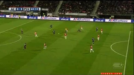 Goal NARSINGH - AZ Alkmaar 0 - 3 PSV - 02-04-2016