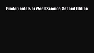 PDF Fundamentals of Weed Science Second Edition Free Books