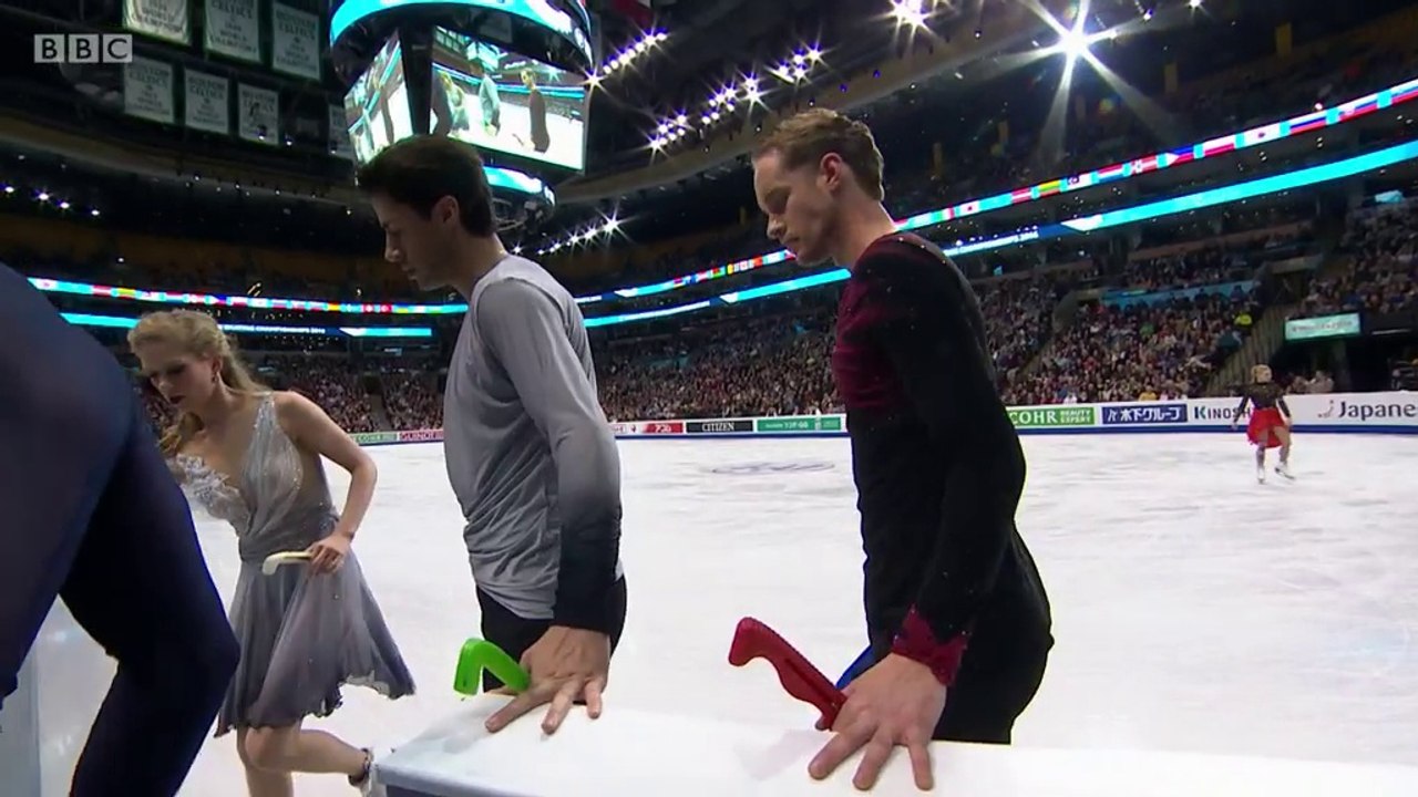 2016 WC Ice Dance FD G4 warm-up [BBC]