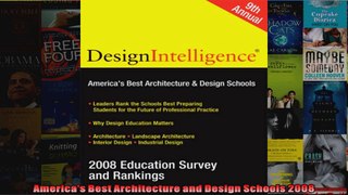 Americas Best Architecture and Design Schools 2008