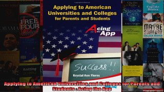 Applying to American Universities and Colleges for Parents and Students  Acing the App