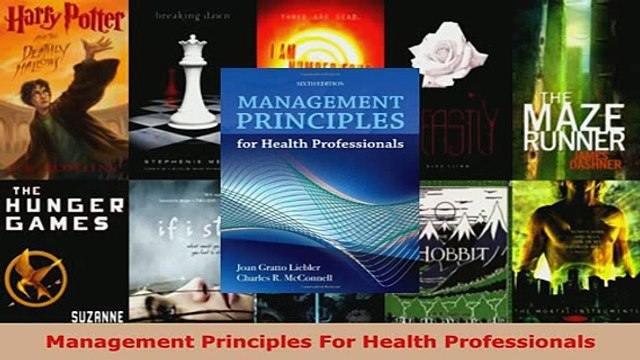 PDF Management Principles For Health Professionals EBook