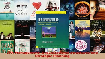 Download  IPA Management Organizational Structures and Strategic Planning  Read Online