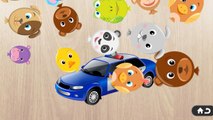 Polizeiwagen, Rettungswagen, Schulbus - Cars Puzzles - Police car, ambulance, school bus - Deutsch