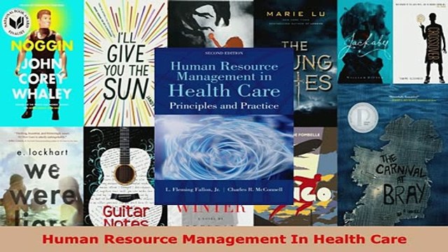 Download Human Resource Management In Health Care Free Books