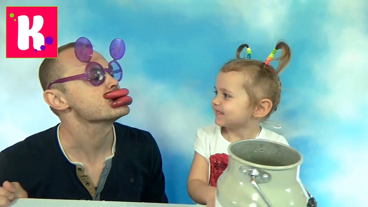 Бидончик молока с первоапрельскими приколами игрушками для Мисс Катя новое 2016 milk bucket with funny toys