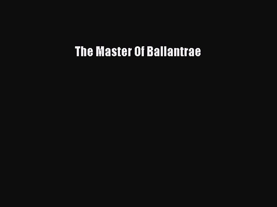 Download The Master Of Ballantrae  EBook