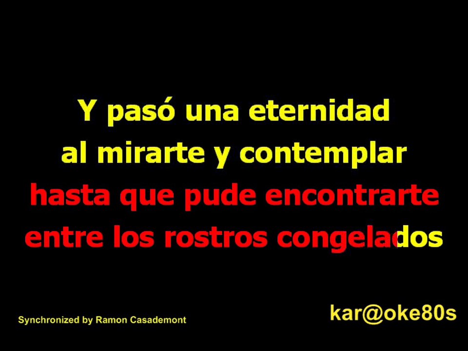 karaoke Comiéndote a Besos . Rozalén
