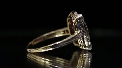 Burmese sapphire and diamond cluster ring, circa 1905.