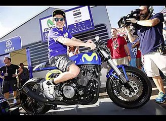 Valentino Rossi aboard a special tribute dragster