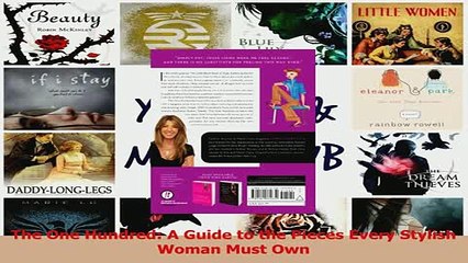 PDF  The One Hundred A Guide to the Pieces Every Stylish Woman Must Own Read Full Ebook