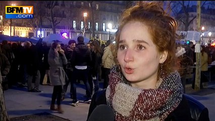 Loi Travail: deuxième "Nuit Debout" place de la République à Paris