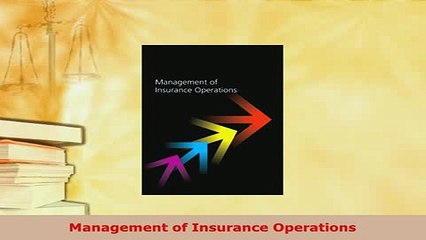 PDF  Management of Insurance Operations PDF Full Ebook