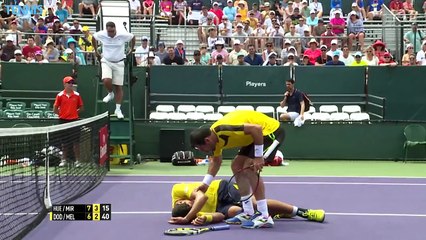 Ivan Dodig allume son coéquipier Marcelo Melo