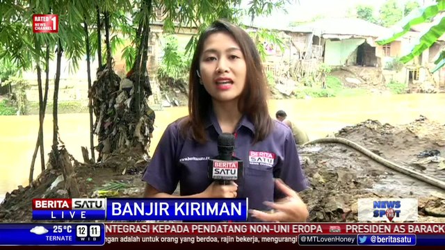 Kawasan Rawajati Tergenang Banjir Kiriman