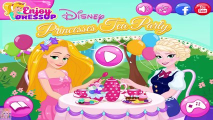 Disney Princess Tea Party - Elsa and Rapunzel Dress Up Games for Kids