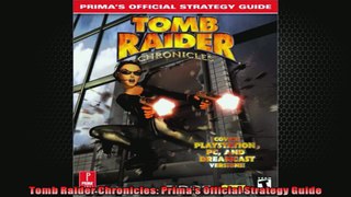 Tomb Raider Chronicles Primas Official Strategy Guide
