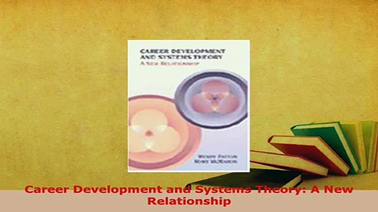 Download  Career Development and Systems Theory A New Relationship Download Online