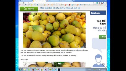 288. Mẹo phân biệt trái cây chín tự nhiên và chín ép