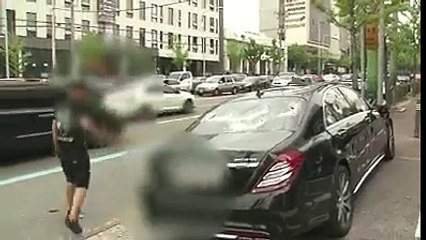 بوسط العاصمة رجل إعتمد تحطيم سيارته المرسيدس شعب التونسي ضبع