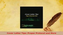 Download  Cover Letter Tips Proper Protocol and More Download Online
