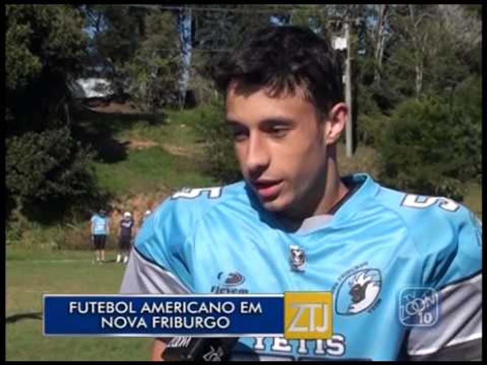 10-08-2015 - FUTEBOL AMERICANO EM NOVA FRIBURGO - ZOOM TV JORNAL