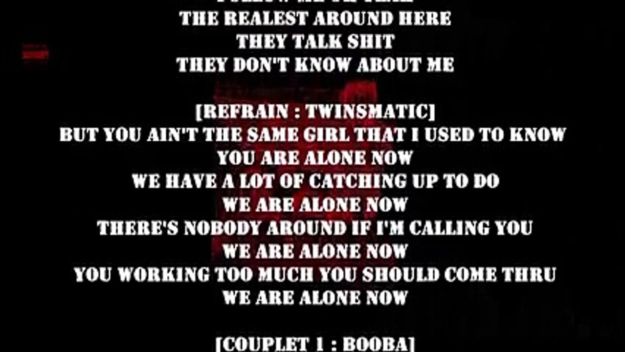 Booba - U2K feat. Twinsmatic (Music Lyrics)