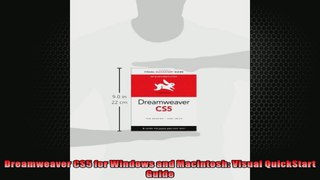 Dreamweaver CS5 for Windows and Macintosh Visual QuickStart Guide