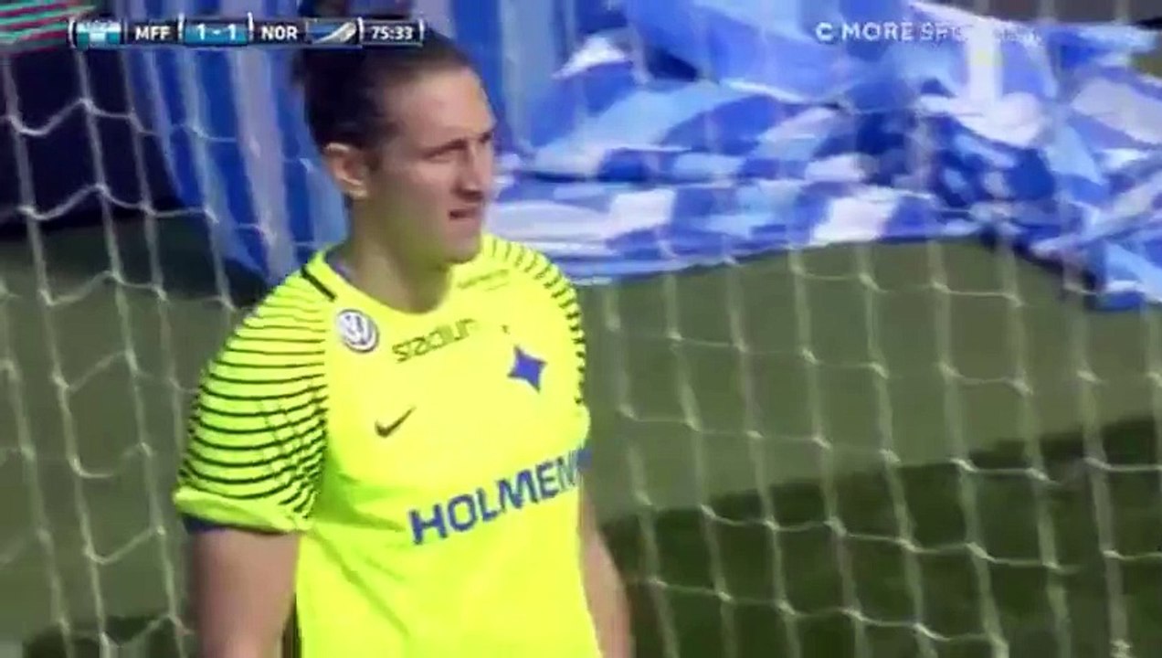 Jo Inge Berget Penalty Goal - Malmoe FF 2 - 1 IFK Norrkoeping 02.04.2016